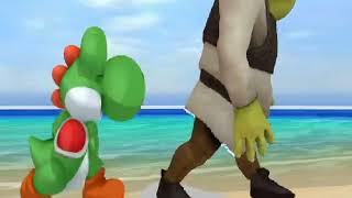 [MMD Shrek X Mario/マリオ] Lean On [Shrek and Yoshi/ヨッシー]