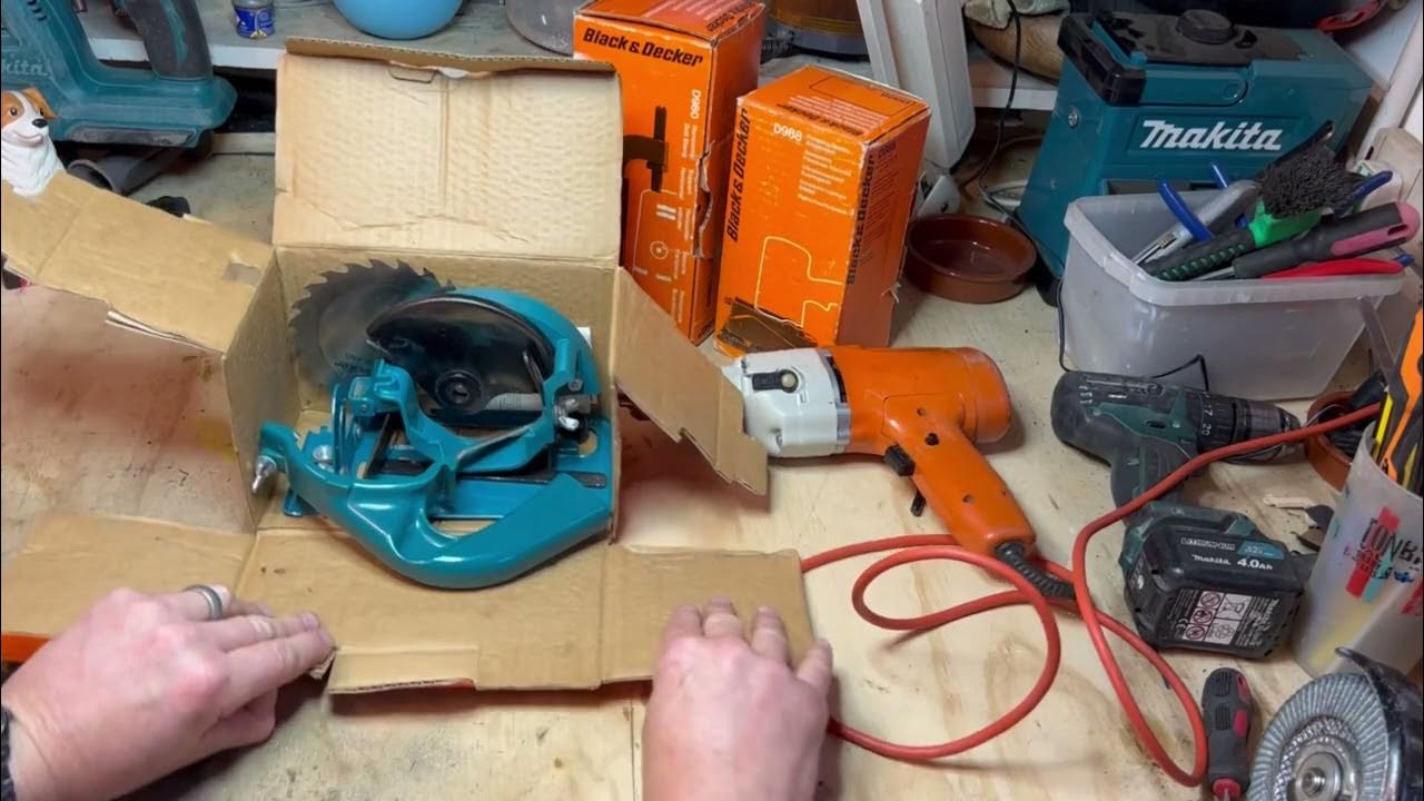 A Black & Decker space age drill – working by hand