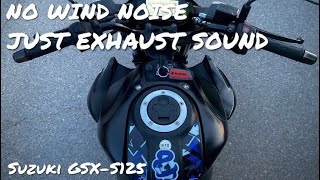 GSX-S125 4K Night Ride GoPro POV RAW Sound Sport Exhaust