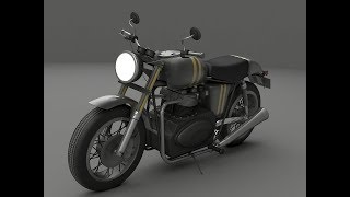 3Ds Max Modeling A Motor Cycle