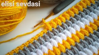 👉TASARIM👈 BATTANİYE ,YELEK MODELİ /EASY CROCHET BABY BLANKET PATTERNS