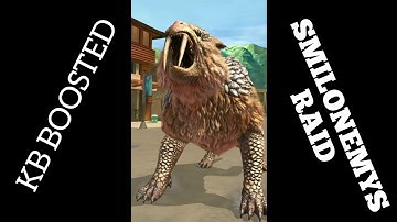 Taking on the armoured sabertooth!!(Smilonemys Raid Boss)