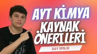 AYT KİMYA KAYNAK ÖNERİLERİ! | DERECE ÖĞRENCİSİNİN ÖNERDİĞİ KAYNAKLAR | #yks2024 #yks