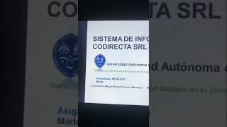 proyecto fina Inf4230 unidad 6 sistema SI de la empresa codirecta