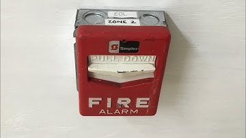 *SHORT* Pulling and Resetting a Simplex 4251-11 Chevron Fire Alarm Pull Station
