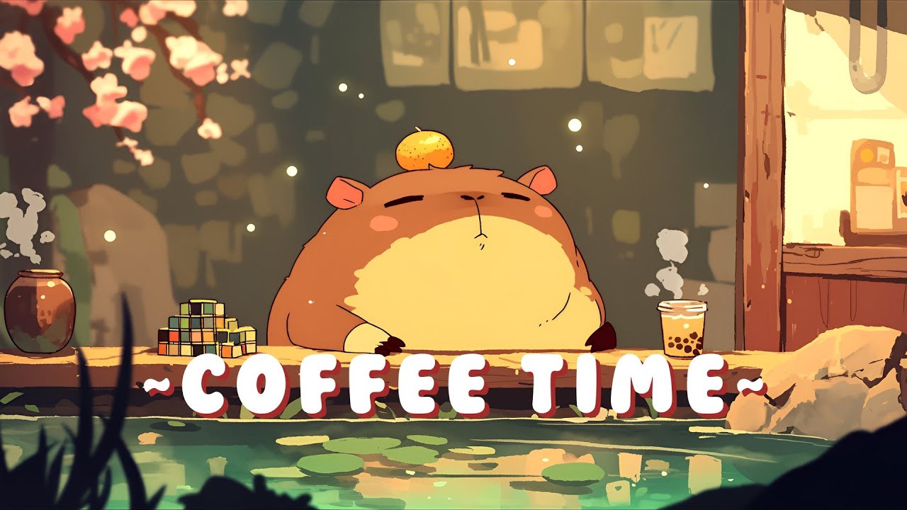 [60 Minutes] Capybara Chill Station - Study & Chill Music Mix ~ Dreamy Vibes ~ 🦫 📝