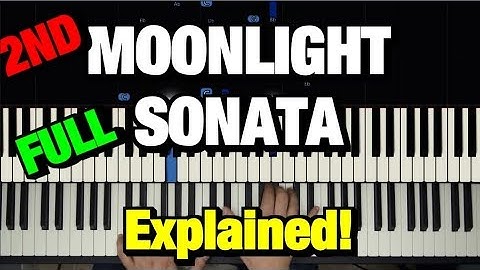 HOW TO PLAY - BEETHOVEN - MOONLIGHT SONATA - 2ND MOVEMENT (PIANO TUTORIAL LESSON) (COMPLETE)
