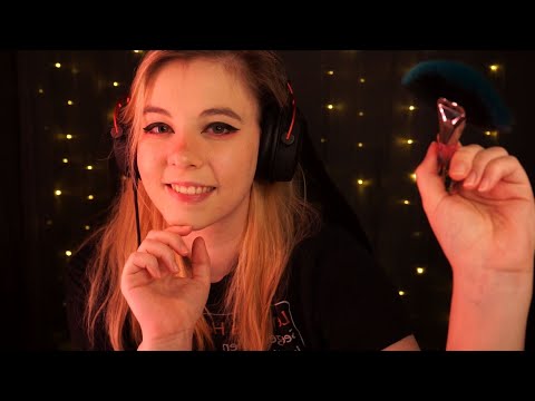 ASMR | extra sleepy face brushing with cozy whispering and rain