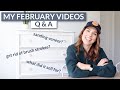February 2021 Q & A | Answering Your Questions about My Videos