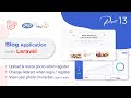 Blog application with Laravel | upload and resize photo when register | redirect after login(Bangla)