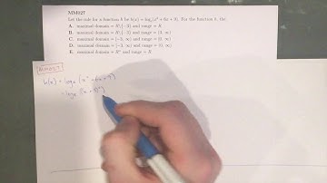 MM027 Maths Methods Fortify Study Guide - "Dealing with a quadratic inside a logarithm"