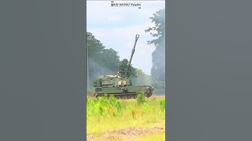 M109A7 Paladin firing at max elevation #elevation #paladin #military
