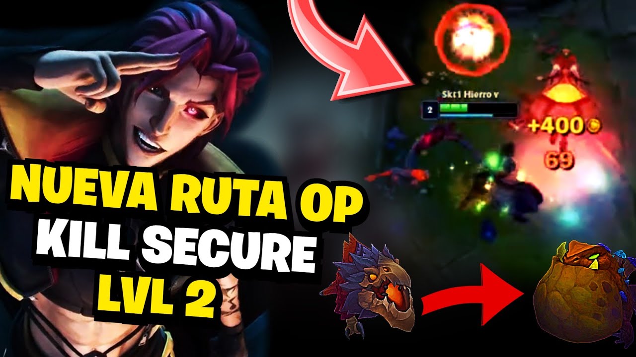 ESTA *RUTA DE JUNGLA CON KAYN ESTA OP* - KILL NIVEL 2 ASEGURADA - FREE WIN