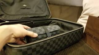 Excess Luxury: Louis Vuitton 3 Watch Case Travel Damier Graphite