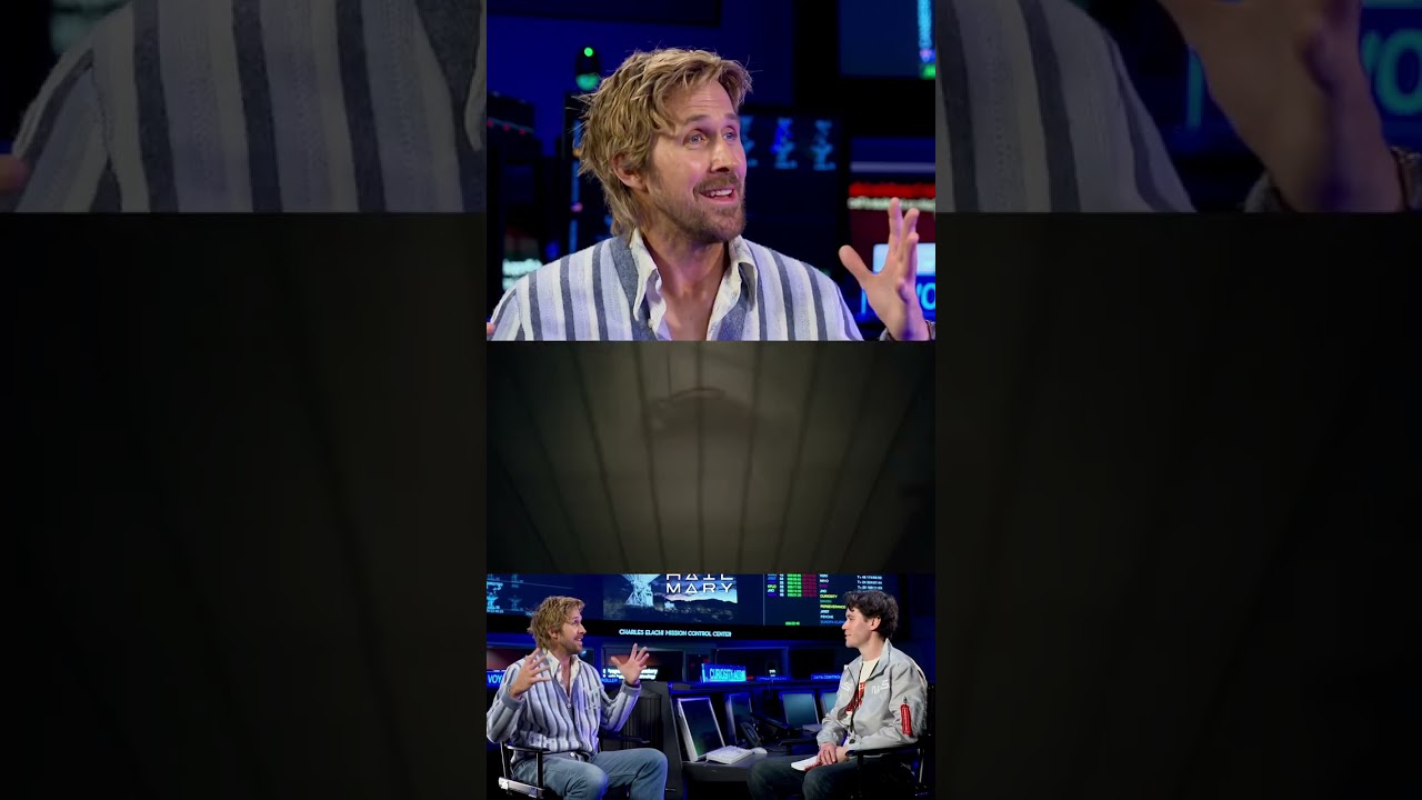 Ryan Gosling explains the motivation of using a real puppet on set with James Ortiz #projecthailmary