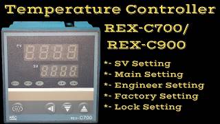 REX-C700 Digital Temperature Controller Parameter Settings | REX-C900 Digital Temperature Controller