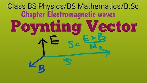 Poynting Vector and intensisity of electromagnetic waves