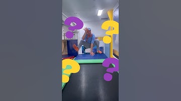 GUESS THE SHAPE⭐ 🟦 🟠Trampoline Challenge! #blippi #shorts