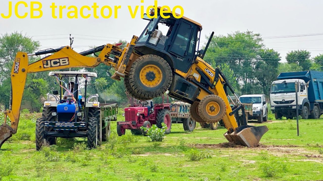 JCB 3DX ECO expat Backhoe Loader Concrete Pipe Installation Together jcb video