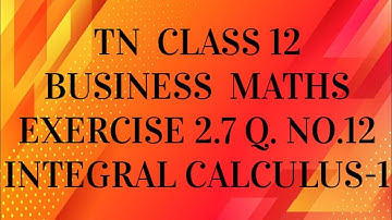 TN 12th Business maths chapter 2 exercise 2.7 question number 12