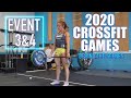 2020 CROSSFIT GAMES EVENT 3 & 4. BEHIND THE SCENES AND FULL WORKOUTS