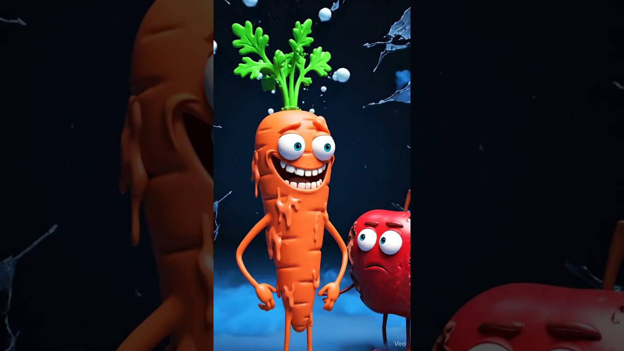 3D Tomato Monster Devours Poisoned Apple | Horror-Comedy Loop
