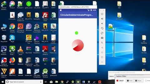 android indeterminate circlular progress bar