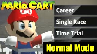 Mario Cart 3D - Full Game Walkthrough + Normal Mode