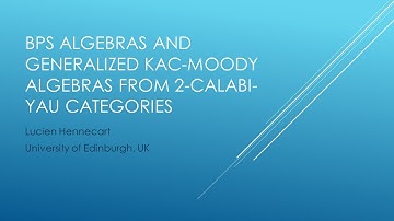 Lucien Hennecart. BPS algebras and generalized Kac-Moody algebras from 2-Calabi-Yau categories
