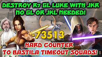 SWGOH - How To Counter GL Luke Guide - NO GLS OR JEDI KNIGHT LUKE NEEDED -  F2P Counter To JML!