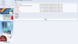 uCoz   User Access Permissions And Restrictions