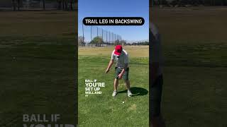 Trail leg movement in backswing