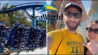 SeaWorld Orlando Vlog 2024! Riding the All NEW Pipeline Surf Coaster!