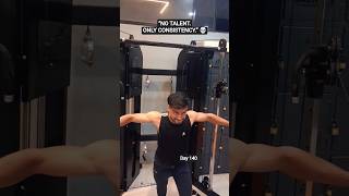 DAY 140 ⚡ Chest Workout Discipline | Cable Fly Progress 🔥#viral #reels #zym #shorts