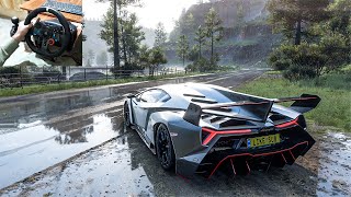 Lamborghini Veneno - Forza Horizon 5 | Steering Wheel Gameplay