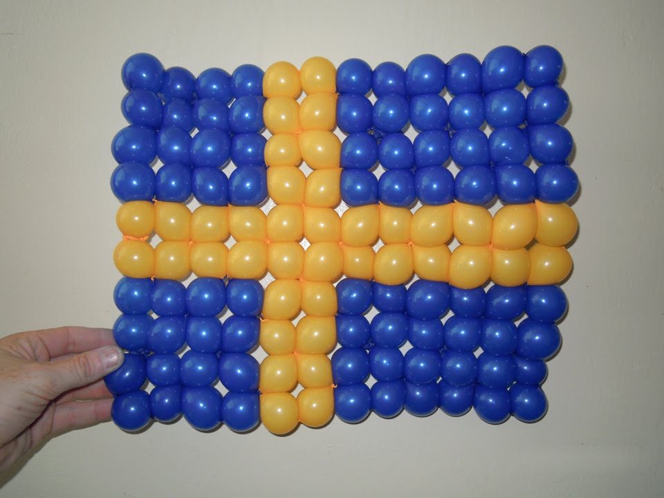 Sweden balloon flag