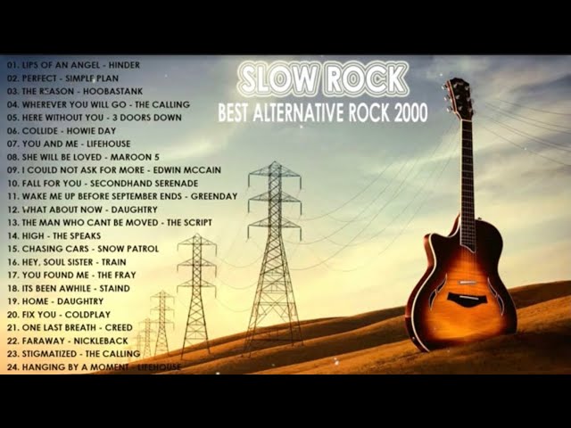 ALTERNATIVE ROCK | Slow Rock Playlist | Hinder, Simple Plan, Hoobastank, The Calling, Howie Day class=