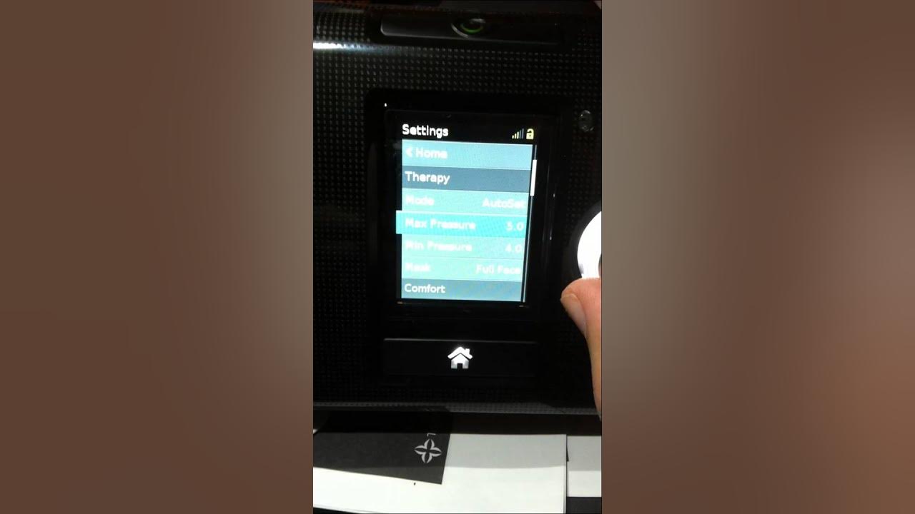 ResMed AirSense 10 Pressure Adjust Location YouTube
