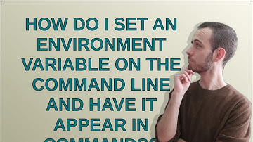 How do I set an environment variable on the command line and have it appear in commands?