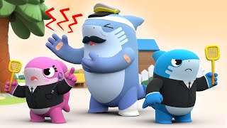 Oh no! Grandpa Shark is hurt! - Songs For kids  | Good behaviours