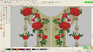 Embroidery designing tutorial on Wilcom software || embroidery design || hand embroidery.(pat-94)