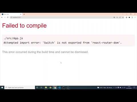 Como resolver o erro Switch is not supported from react-router-dom no REACT.