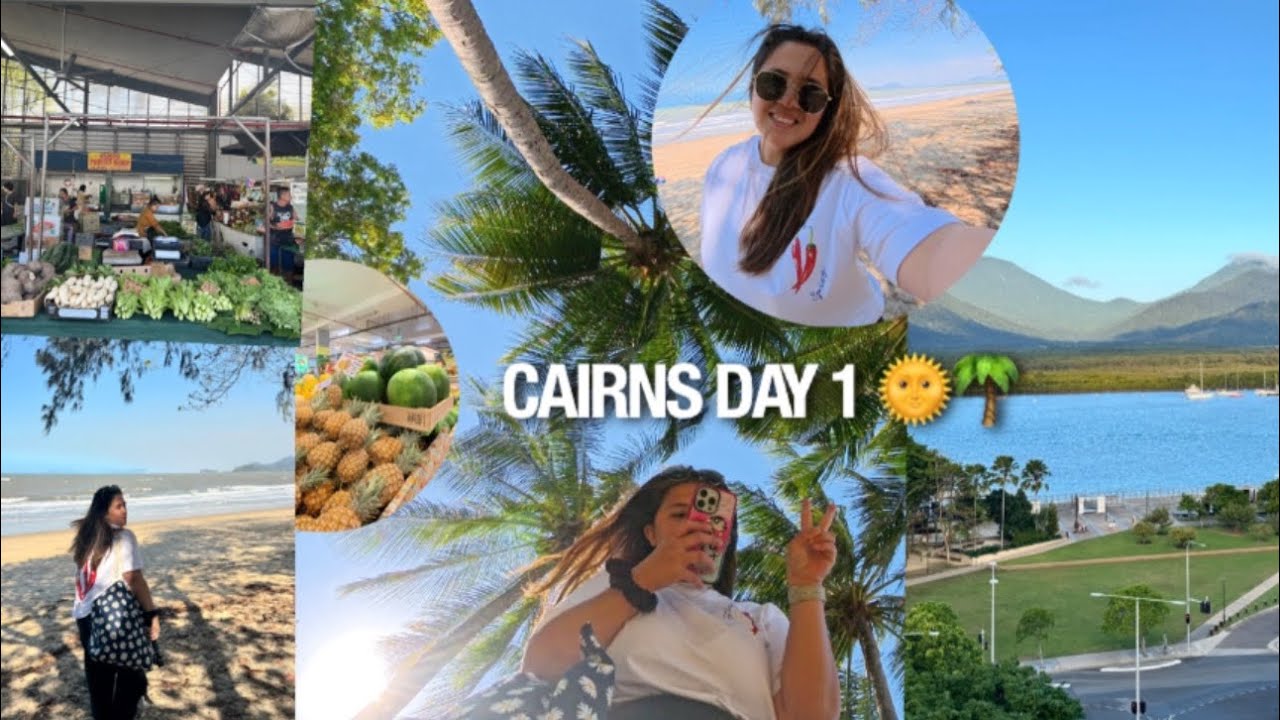 Exploring Cairns 🌞 | Palm Cove Beach, Rusty’s Market & Night Market Food Trip 🌴🍃