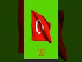 Turkey Flag Green Screen - High Quality Turkish Flag Animation    #TurkeyFlag  #Turkey #TurkishFlag