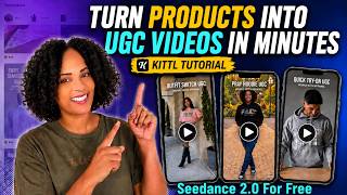 Make Thousands By Turning Any Product Into Realistic AI UGC Videos in Minutes! Full Kittl Tutorial