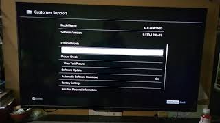 Sony BRAVIA TV software update checking. screenshot 4