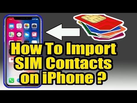 Here is easy way to import your sim contacts on ios device !