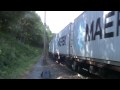 Black Widow Traxx electric locomotive Br185 MRCE with Linz-Shuttle Train at Venlo,the NL