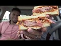 Eating Arby's Texas Brisket Sandwich @hodgetwins