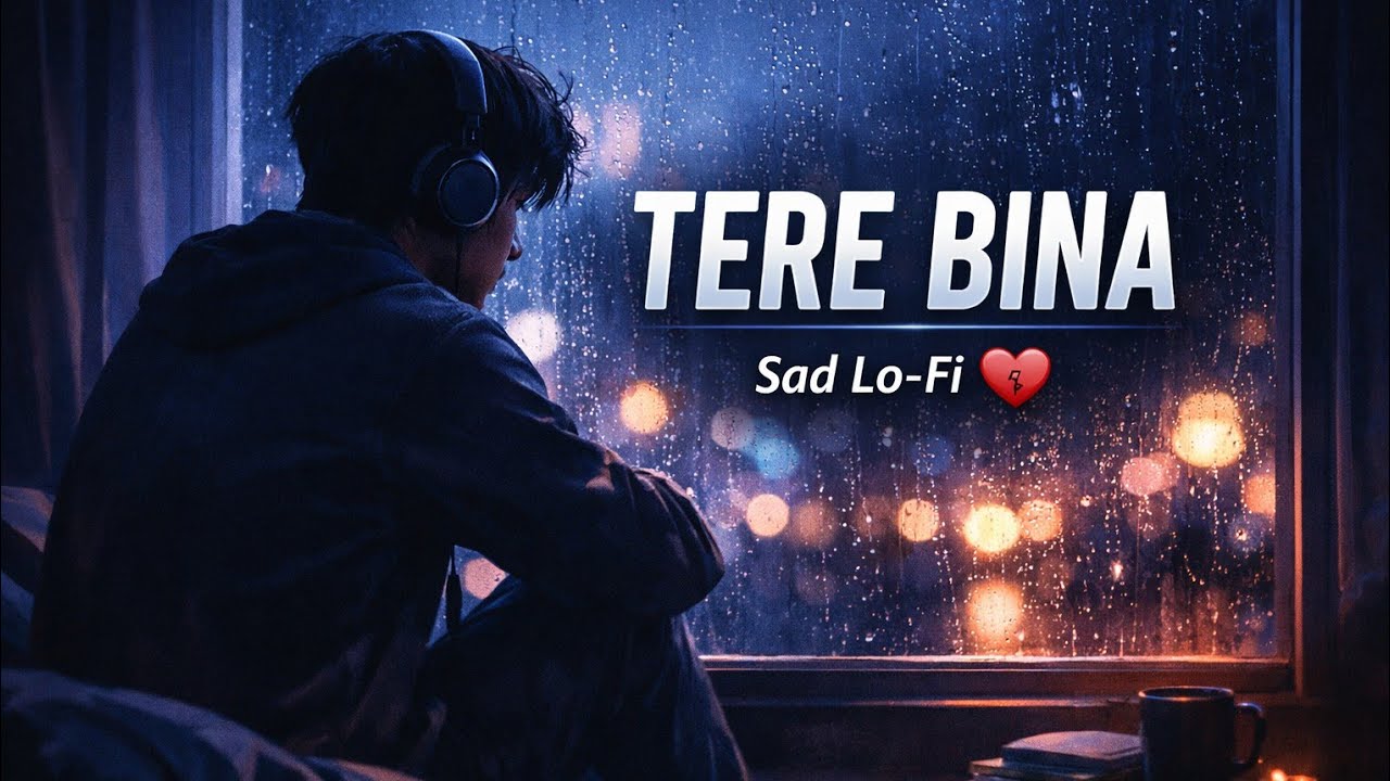 Tere Bina 💔 | Sad Lo-Fi Hindi Song | Late Night Heartbreak Music | Alone Vibes